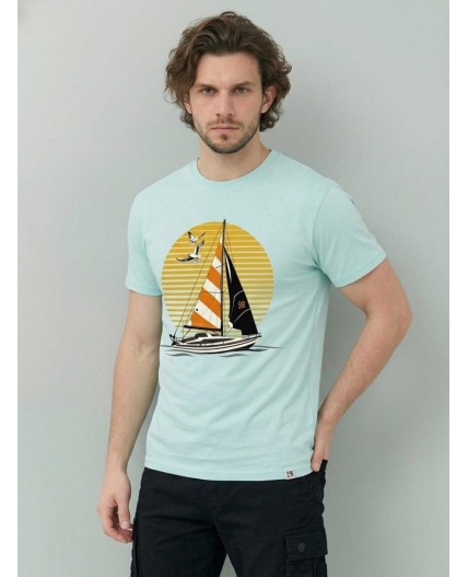 футболка мужская мятный