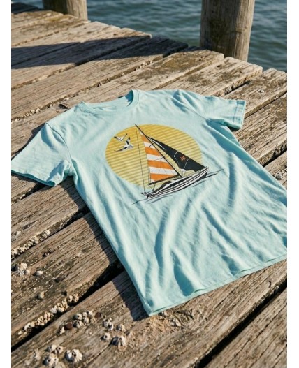 футболка мужская мятный