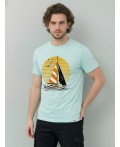 футболка мужская мятный