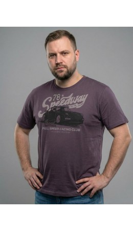 футболка мужская сливовый