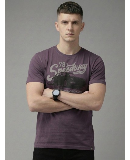 футболка мужская сливовый