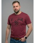 футболка мужская темно-бордовый
