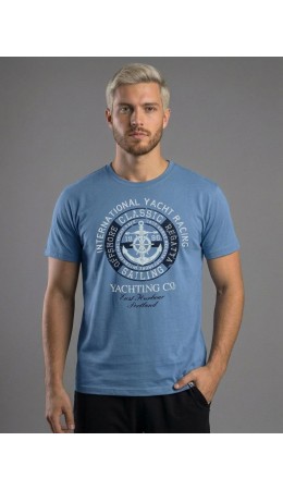 футболка мужская индиго