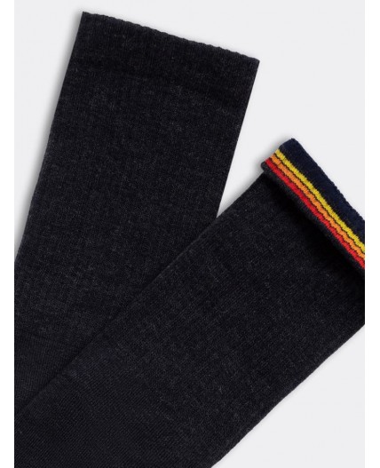 Носки т.синий меланж