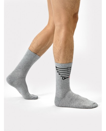 Носки серый меланж