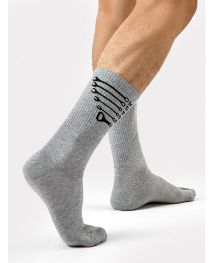 Носки серый меланж
