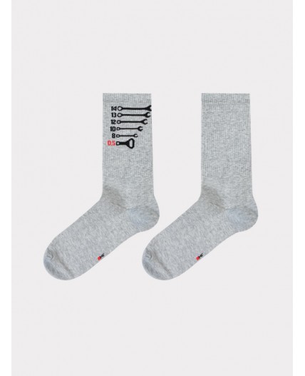 Носки серый меланж