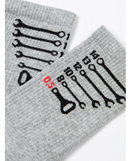 Носки серый меланж