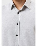 Рубашка серый меланж 4306-А
