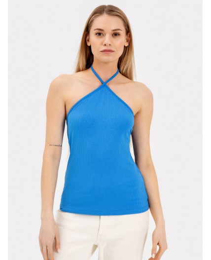 Топ ярко -синий