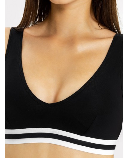 Бюстье черный