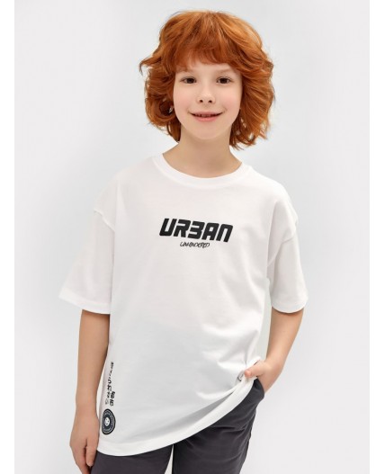 Футболка белый +печать1