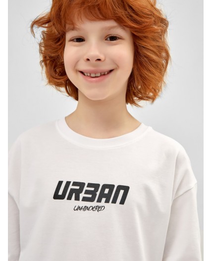 Футболка белый +печать1