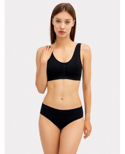 Бюстье черный