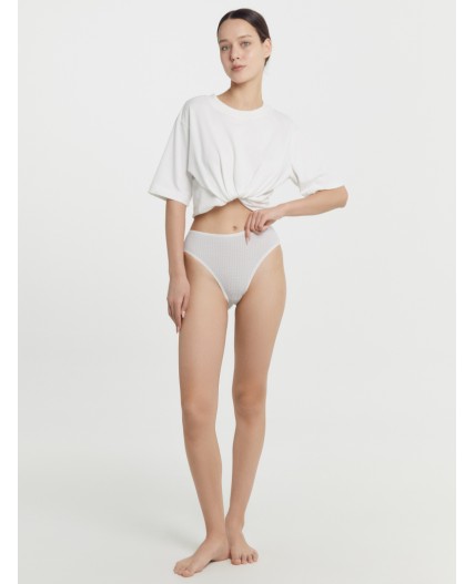 Трусы серый орнамент на молочном