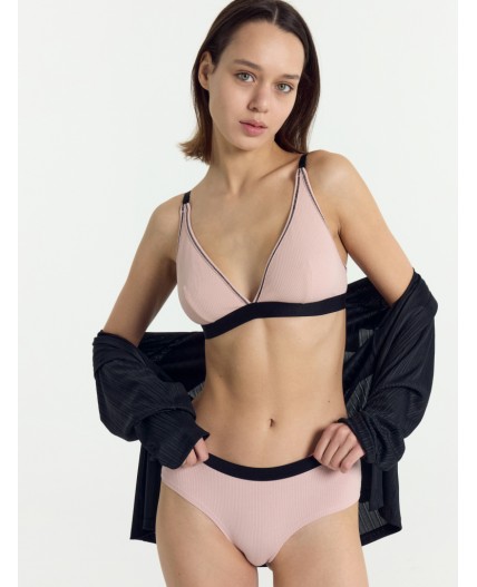 Бюстгальтер персиковый румянец