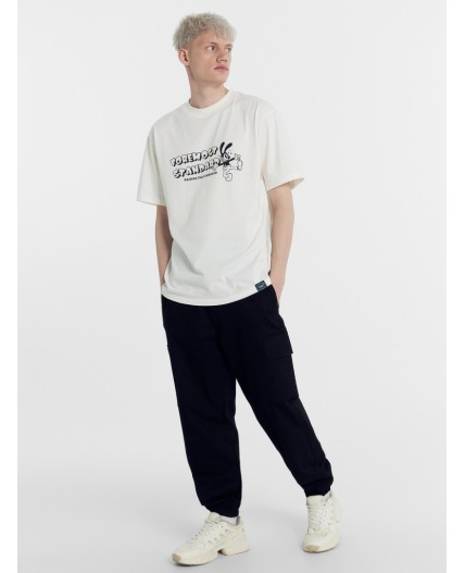 Футболка св.молочный +печать