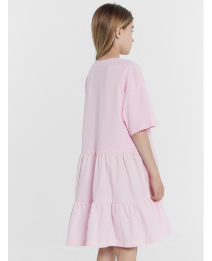 Платье св.розовый +печать1
