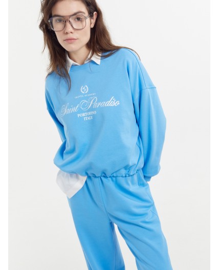 Брюки лазурный