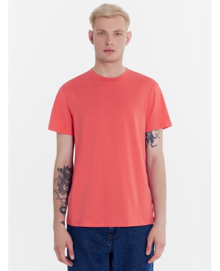 Футболка яркий коралл