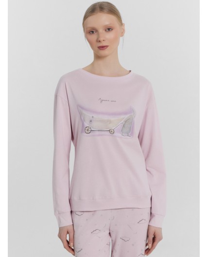 Комплект св.розовый +розовое звездное небо