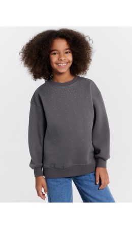 Джемпер асфальт +печать