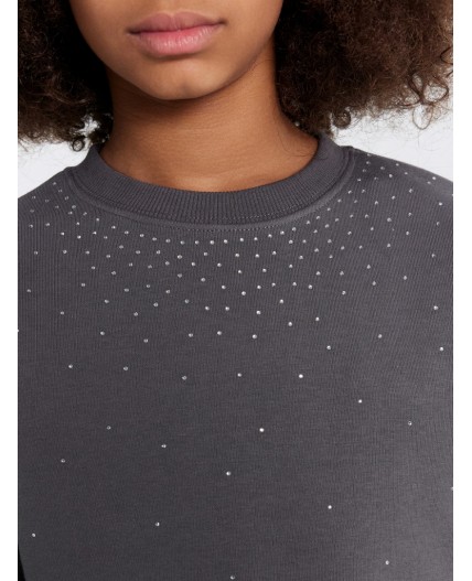 Джемпер асфальт +печать