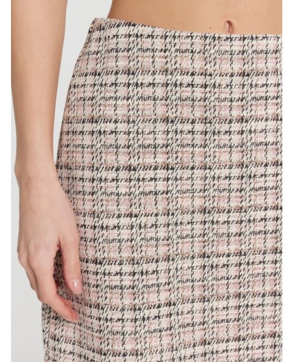 Юбка цветная клетка на молочном