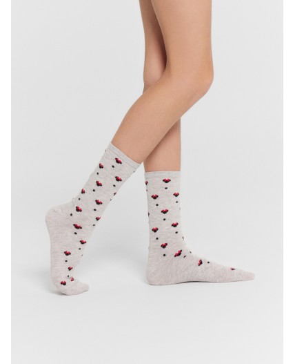 Носки св.серый меланж