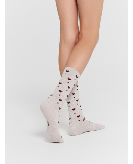 Носки св.серый меланж