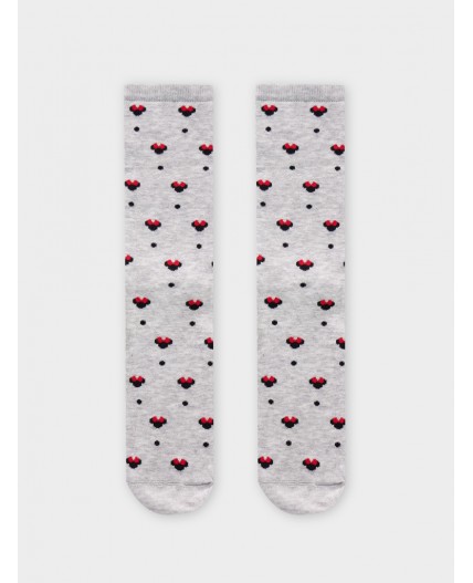 Носки св.серый меланж
