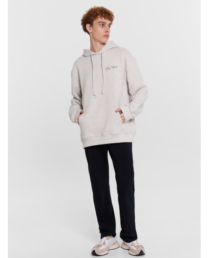 Худи серый меланж 4306-А +печать1