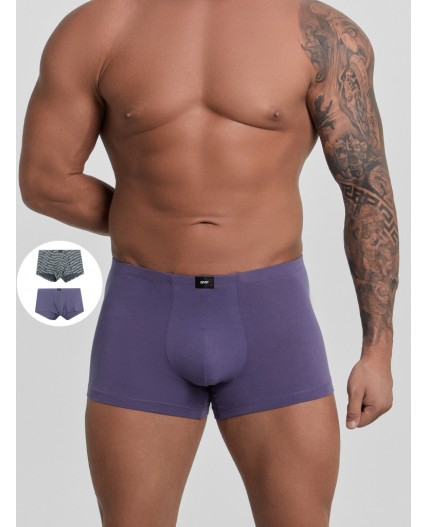 Трусы пыльно -фиолетовый +текст на графите