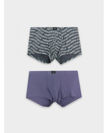 Трусы пыльно -фиолетовый +текст на графите