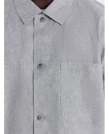 Рубашка двухцветный серый