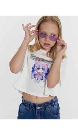 Футболка белый +печать3