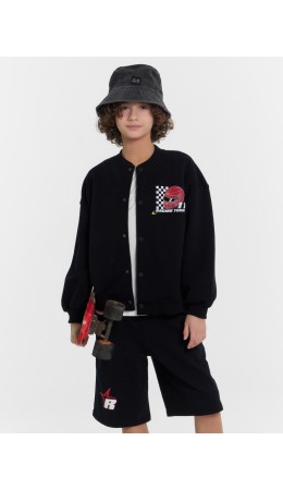 Толстовка черный +печать