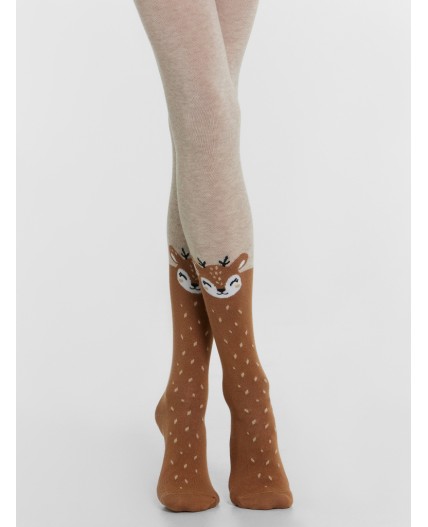 Колготки бежевый меланж