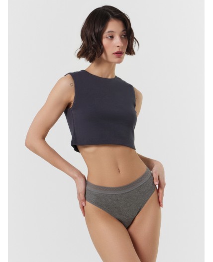 Трусы графитовый меланж