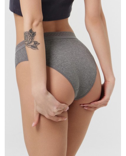 Трусы графитовый меланж