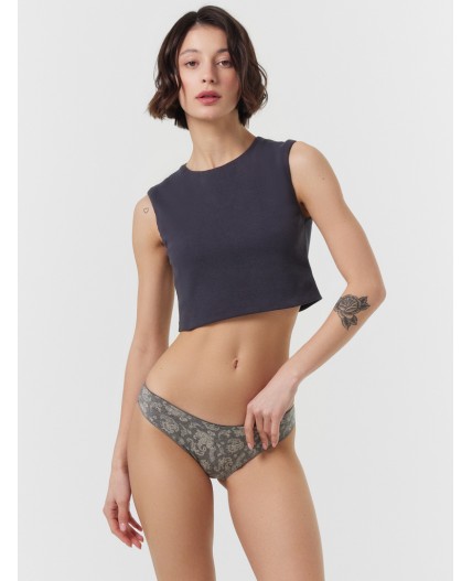 Трусы пейсли на графитовом меланже