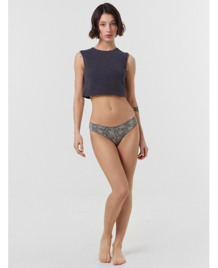 Трусы пейсли на графитовом меланже