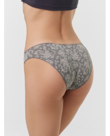 Трусы пейсли на графитовом меланже