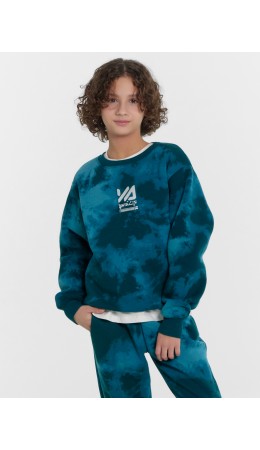 Джемпер изумрудные разводы