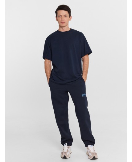 Брюки неви +печать