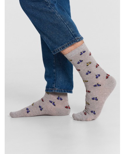 Носки серый меланж