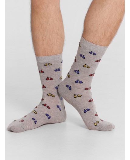 Носки серый меланж