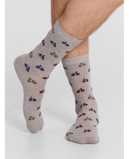 Носки серый меланж