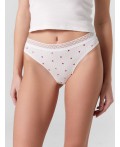Трусы сердечки на белом