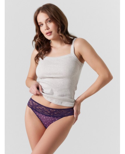 Трусы цветочки на фиолетовом